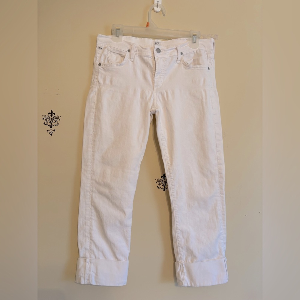 Citizens of Humanity Dani  cropped jeans women’s size 30 white